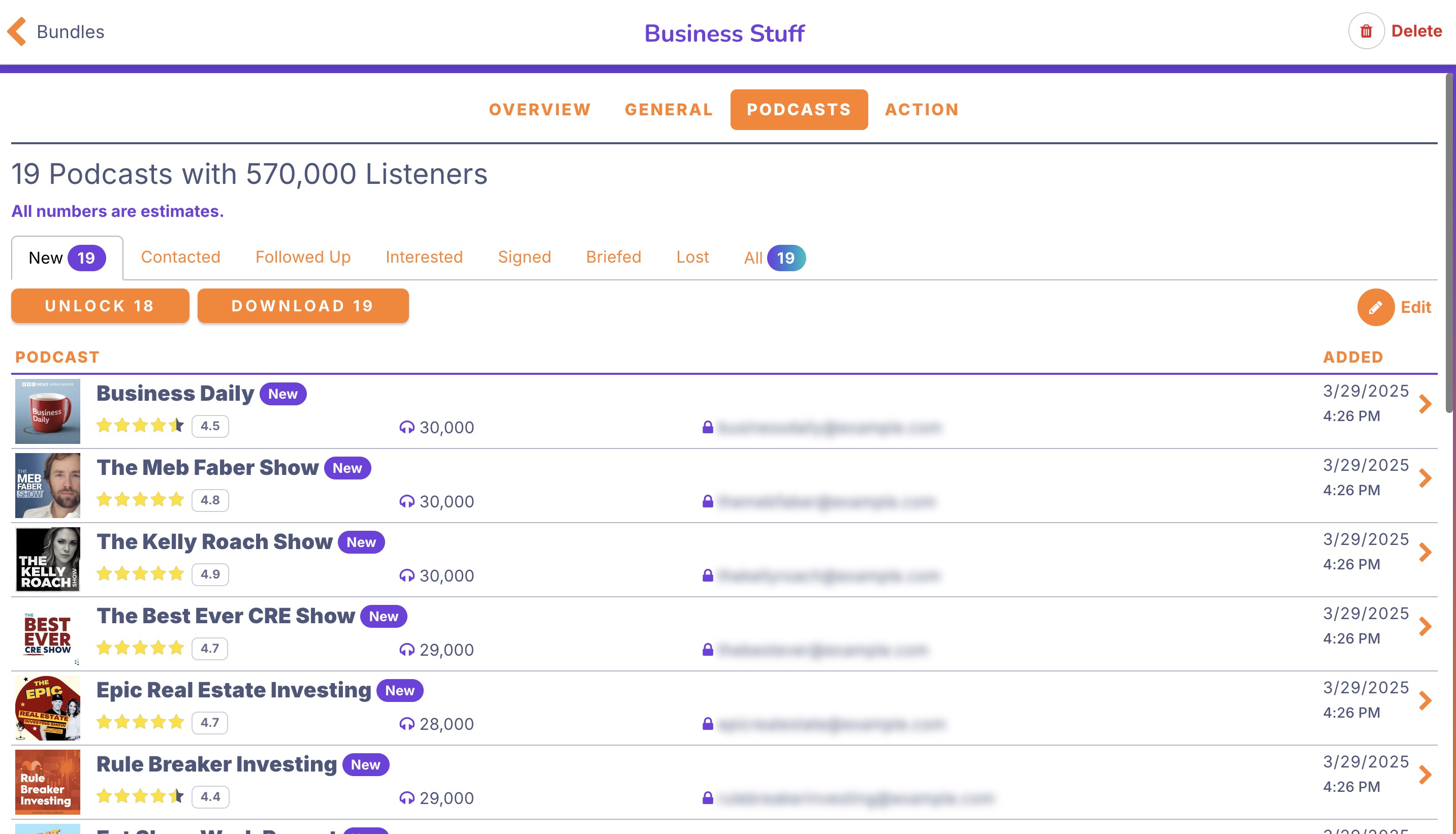AI-powered bundle builder interface