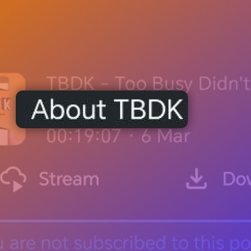 Custom title being set for a pinned podcast RSS entry in Sonoday